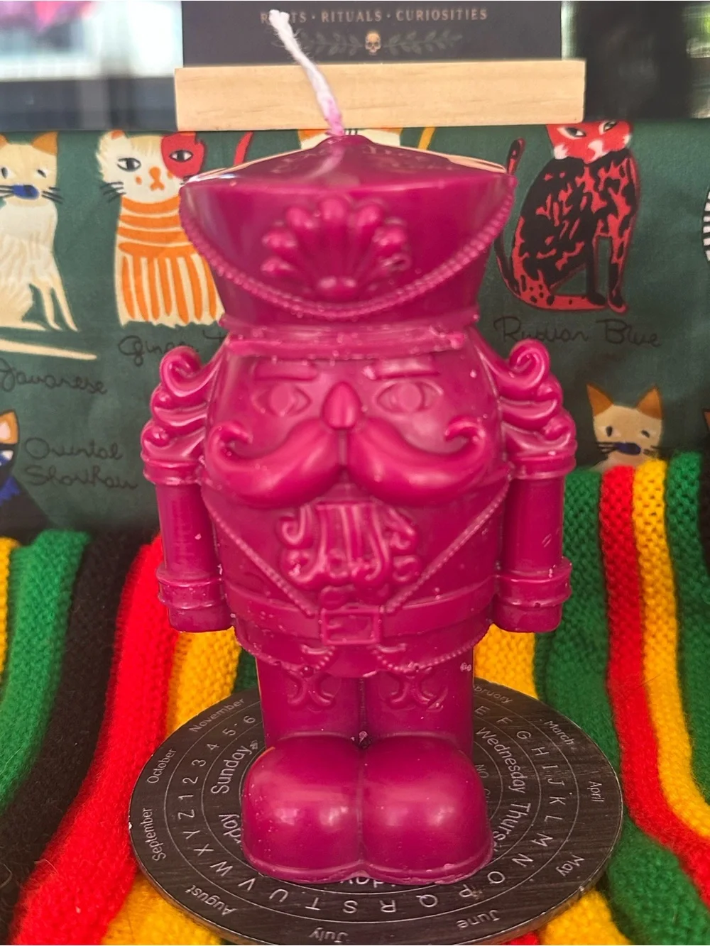 Nutcracker Candle – Deep Berry